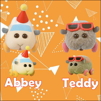 <<90P>>★ぽち90(くれ)★【A・Abbey】PUI PUI モルカー Fluffy Puffy～アビー＆テディ～ 67-1
