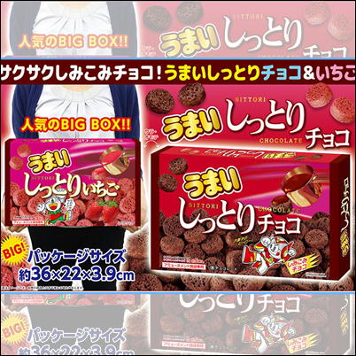 うまいしっとりチョコ＆いちご 2種BIGBOX 【賞味期限 2022/12/07】52-3