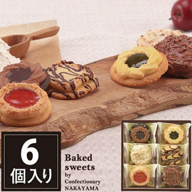 ベイクドクッキー６枚入り【賞味期限2023/02/12】Ⓣ19-1（22/10/03）