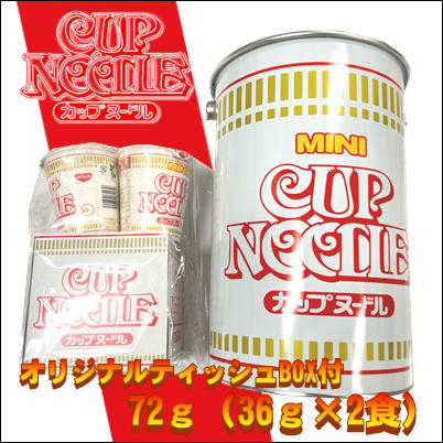 カップヌードルミニ　BIG缶(オリジナルティッシュBOX付)（72g 36g×２食）【賞味期限2023/04/05】14-2（22/11/22）