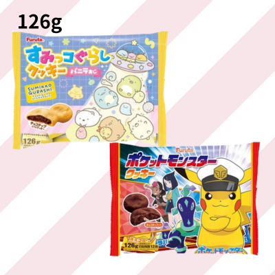 ■【落下景品】フルタ製菓 クッキー 126g（ポケットモンスター/すみっコぐらし）【賞味期限 2024/11】